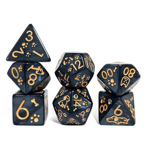 HS dadi D & D prezzo all'ingrosso acrilico poliedrico carino cane dadi Set per dungeon e draghi RPG DND giochi da tavolo giochi di ruolo - Product Image 4
