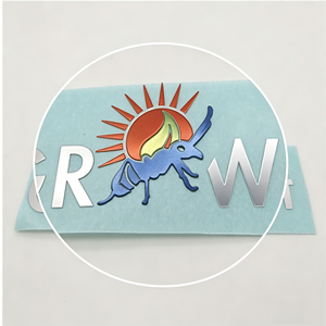 Bespoke 0.05mm Nickel Foil Metal Sticker Luxury Chrome Finish Electroforming <b>Label</b> with 3M Adhesive for Luxury <b>Packaging</b> - Product Image 2