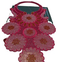 Boubou africain Bazin pour femmes, robes de mariée Dashiki Govon, broderies et strass thermocollants pour vêtements