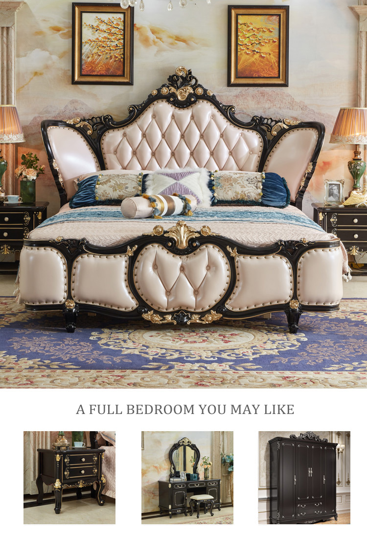 Cheap European bedroom furniture pink princess bed