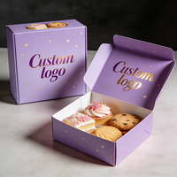 Personnalisez vos propres boîtes d'expédition de luxe en carton ondulé avec laminage mat, emballage écologique de qualité alimentaire pour desserts