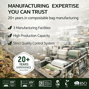ถุงผลิตภัณฑ์ย่อยสลายได้ทางชีวภาพ ถุงผลไม้และผักแบบย่อยสลายได้จำนวนมาก 600 ชิ้น มาตรฐาน BPI <span class=keywords><strong>ABAP</strong></span> AS5810 ถุงย่อยสลายได้ OEM Ecopro - Product Image 4