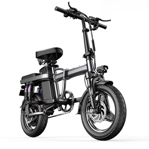 <span class=keywords><strong>Bicicleta</strong></span> Eléctrica Plegable con Cuadro de Acero al Carbono, Motor en el Buje Trasero, <span class=keywords><strong>Bicicleta</strong></span> Eléctrica Plegable <span class=keywords><strong>Pequeña</strong></span> de 3 Velocidades, 48V, Dos Asientos - Product Image 3