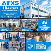 AIRXS AC4010-04 Unité de traitement d'air pneumatique 1/2 pouce (1/2") avec filtre, régulateur et lubrificateur, composant de tuyauterie FR/L