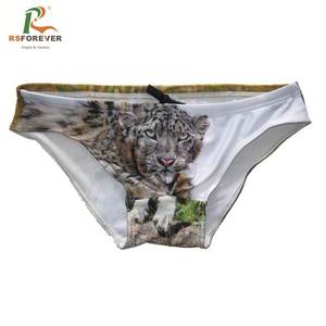 Novo Estilo Mens Swimsuit Animal Design Impresso Homens Nadar Breve Respirável Swim Trunk Shorts Swimwear - Product Image 3