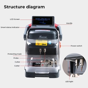 Máquina de <span class=keywords><strong>Corte</strong></span> de Llaves Automática Xhorse Condor Dolphin II XP-005L, Herramienta para Cerrajeros XP - Product Image 4