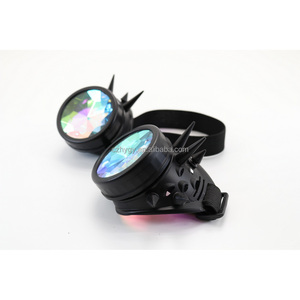 Steampunk <span class=keywords><strong>Cyberpunk</strong></span> Style Corbeau Lunettes à pointes Lunettes de fête pour <span class=keywords><strong>Cosplay</strong></span> Burning Man Accessoire parfait pour les événements à thème - Product Image 5