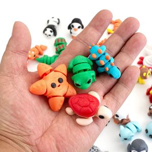 Vashine - Animales de Cristal Flexibles Impresos en 3D, Colección Divertida de Juguetes de Zoológico para Niños, Decoración del Hogar, Juguetes de Animales Coloridos para Niños - Product Image 2