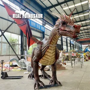 Mechanical Dragon Statue Large Animatronic Dragon Model For Sale