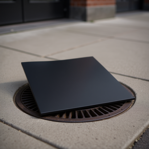 ฝาปิดท่อระบายน้ำยางไนไตรล์ ขนาด 12x12 นิ้ว สำหรับป้องกันการอุดตัน - Product Image 3