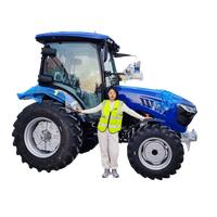 Tracteur agricole BITSMAN YTO 50-70 CV 4x4 à transmission par engrenages, homologué COC et E-Mark pour la France, avec système d'éclairage certifié pour les fermes équine