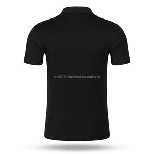 Camiseta de uniforme Polo de punto de manga corta informal de verano, camiseta polo con estampado bordado de logotipo personalizado para hombres y mujeres - Product Image 4