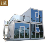 Maison modulaire préfabriquée mobile miniature à faible coût, duplex modulaire double, 2, 3, 4 chambres, 20 pieds, 40 pieds, maisons conteneurs portables