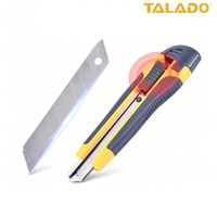 Ensemble d'outils à main professionnels TALADO de 9 pièces avec couteau utilitaire, tournevis et ruban à mesurer