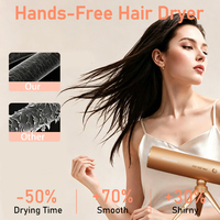Sèche-cheveux de voyage compact 1200W, séchage rapide, haute vitesse, sèche-cheveux ionique pour des cheveux lisses et soyeux