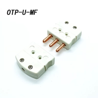 Connecteur de résistance thermique de type K J T à trois pôles standard américain, connecteur OTP-UTK-MF
