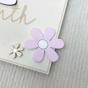 Nicro DIY Panneau <span class=keywords><strong>en</strong></span> <span class=keywords><strong>bois</strong></span> <span class=keywords><strong>en</strong></span> forme d'<span class=keywords><strong>arche</strong></span> fleurie pour cadeaux de fête prénatale et d'anniversaire, accessoires photo et cartes de jalons mensuels pour nouveau-né et nourrisson - Product Image 5
