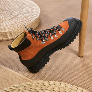 Botas de Caminhada Masculinas de Alta Qualidade em Couro Genuíno Impermeáveis Antiderrapantes para Trabalho - Product Image 5