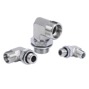 Acoplamiento Hidráulico de Ángulo Recto de Acero al Carbono Haiqiwei 1CG9 1DG9, Conector de Férula de 90 Grados para Sistema Hidráulico - Product Image 1
