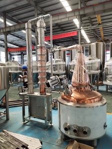 Whisky Rhum Gin Vodka Brandy Équipement de distillation Spiritueux distillés <span class=keywords><strong>en</strong></span> cuivre Machine de fabrication - Product Image 6