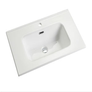 Lavabo <span class=keywords><strong>en</strong></span> céramique de luxe labavo, lavabo unique avec bord fin pour hôtel - Product Image 1