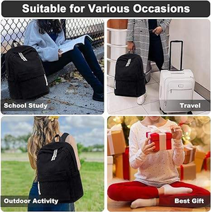 2025 Custom <b>Student</b> Corduroy Fabric <b>Backpack</b> Zipper Polyester Waterproof Laptop Compartment 20-39L Capacity for School Travel - Product Image 6