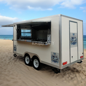 Custom Price Outdoor Coffee Street Kitchen Burger <b>Pizza</b> Mobile Food Truck Trailer - Product Image 1