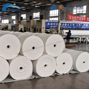 <span class=keywords><strong>Feutre</strong></span> de polypropylène blanc aiguilleté de haute qualité pour toiture, drainage de tunnels, séparation, tissu <span class=keywords><strong>géotextile</strong></span> non tissé - Product Image 6