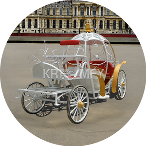 Nouveau style de chariot électrique tiré par des chevaux de citrouille blanche prix d'usine transport spécial - Product Image 5