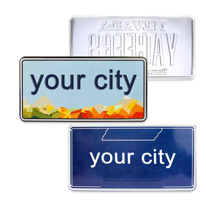 Autocollant de numéro de véhicule britannique et américain personnalisé le moins cher Plaque d'<span class=keywords><strong>immatriculation</strong></span> de voiture Souvenir de plaque d'<span class=keywords><strong>immatriculation</strong></span> de voiture - Product Image 3