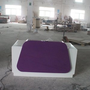 Bancone Reception Personalizzato Design Migliore Superficie Solida Banco Informazioni per Piccoli Negozi - Product Image 3