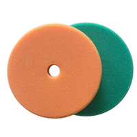 Tampons de polissage pour voiture en mousse orange de 5 pouces, fournitures de detailing automobile, tampon de polissage en mousse, éponge allemande