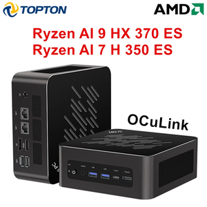 มินิพีซีเกมมิ่ง Topton Ry-zen AI 9 370 7 H 350 OCuLink USB4 2x2.5G LAN 2xPCIe คอมพิวเตอร์ตั้งโต๊ะ Win11 WiFi6E D12 PRO มินิเกมเมอร์ โค - Product Image 5