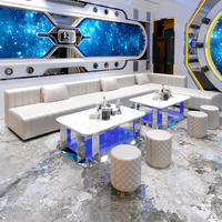 Ensembles de canapés de bar VIP en cuir en forme de L modernes pour l'extérieur, la maison, les bars, les discothèques, les salons, meubles écologiques et imperméables