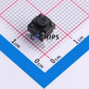GT-TC116B-H055-L1 Tactile Switch Through hole Component (THT) Switch Single Pole Single Throw Round Button 2.5N Through Hole - Product Image 1