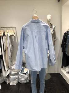 <span class=keywords><strong>Camicia</strong></span> <span class=keywords><strong>a</strong></span> <span class=keywords><strong>righe</strong></span> bianche blu <span class=keywords><strong>a</strong></span> maniche lunghe stile coreano semplice <span class=keywords><strong>camicia</strong></span> primaverile oversize da <span class=keywords><strong>donna</strong></span> - Product Image 2