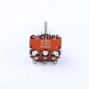 S333 Toggle Switch Through hole Component (THT) Switch Double Pole Double Throw 125V 30V Cylindrical Knob - Product Image 1