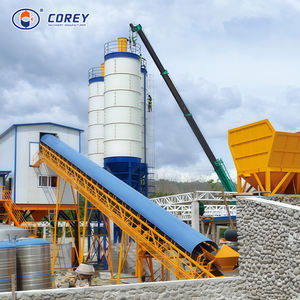 HZS180 180m3/h Corey Brand PLC Controlled Motor & Engine Driven <b>Concrete</b> Batching Plant with <b>Pump</b> and Gearbox - Product Image 2