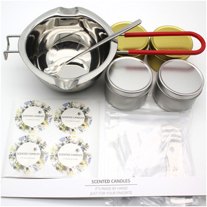 Autocollants personnalisés pour bougies en cire de soja avec logo, points adhésifs, décorations faites à la main pour la maison, kit de fabrication de bougies parfumées DIY - Product Image 1