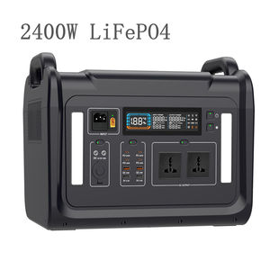 Générateur de station d'alimentation portable 2400W, batterie solaire LiFePO4, alimentation de secours pour usage domestique, grande capacité, charge rapide - Product Image 2