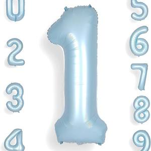 Globos digitales con números de papel de aluminio grande multicolor de 40 pulgadas, decoraciones para fiesta de cumpleaños, empaquetados individualmente - Product Image 6