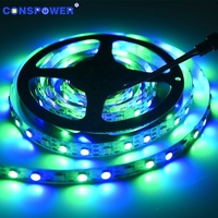 72 LEDS/m SK6812 5050 RGBW Ra90 Numérique 4 EN 1 Bande 5V 12mmPCB Couleur Bande Adressable RGBW Led Bande Fabricant