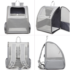 RTS Bulk Mixed Order Portable Expandable Nylon Pet Carrier <b>Backpack</b> Zipper Closure Breathable Mesh Design for Small Dogs <b>Cats</b> - Product Image 2
