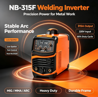 Machine à souder MIG MAG à inverseur industriel NB-315F 315A, type split, avec alimentation en fil et protection au gaz CO2