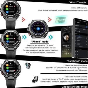 Montre connectée T92 TWS 2-en-<span class=keywords><strong>1</strong></span> avec écouteurs pour suivi du sommeil, température corporelle, moniteur de fréquence cardiaque, tension artérielle, réponse aux appels, commande tactile - Product Image 5