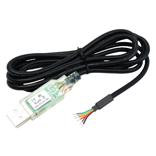 USB to RS485 Converter Cable USB-RS485-WE-1800-BT Wire End with Chip FT232R for PLC BMS Controller Program Config Cable