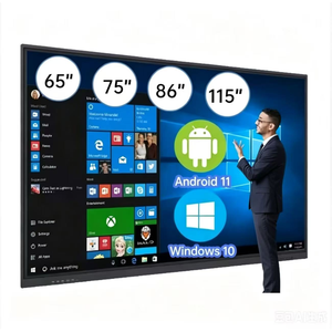 ไวท์บอร์ดอัจฉริยะแบบสัมผัสหน้าจอขนาด 65 นิ้ว 4K UHD ออลอินวัน ระบบดิจิทัล สำหรับการศึกษาในห้องเรียน ระบบแอนดรอยด์ OEM สีขาว - Product Image 1