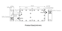 Module amplificateur de puissance RF 50W 433MHz/900MHz/1400MHz/1500MHz/2400MHz/5200MHz/5800MHz / Système RF DF / Module LoRa / GPS / ISM
