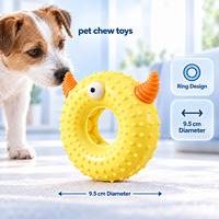 QKEE Nouveau jouet sonore pour chien, brosse à dents résistante aux morsures, facile à nettoyer, pour petits chiens