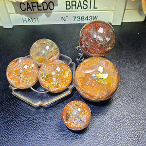 Esfera de Cristal en Oferta, Bola Pulida de Cuarzo Fantasma, Piedra Preciosa Curativa, Decoración para el Hogar y la Oficina, Adorno Energético para Regalo - Product Image 2